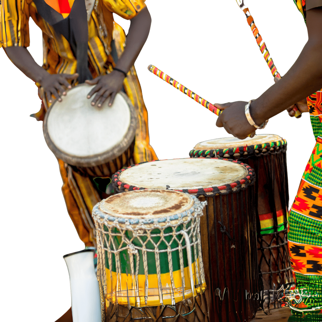 Fall in love with the African drums and Ghanian rhythms on the Sankofa Journey