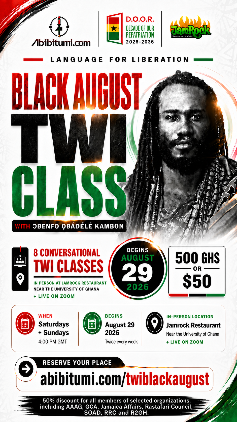 Read more about the article Hear Ghana Differently: Black August Twi and Cultural Orientation