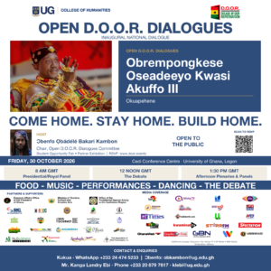 Read more about the article 8 days left — Open D.O.O.R. Dialogues with Obrempongkese Oseadeeyo Kwasi Akuffo III, Okuapehene