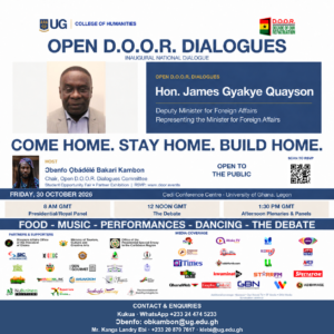Read more about the article 8 days left — Open D.O.O.R. Dialogues with Hon. James Gyakye Quayson
